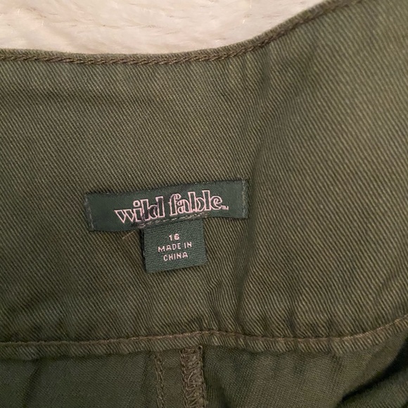 Olive Wild Fable cargo Joggers. Size 16 - Picture 5 of 5